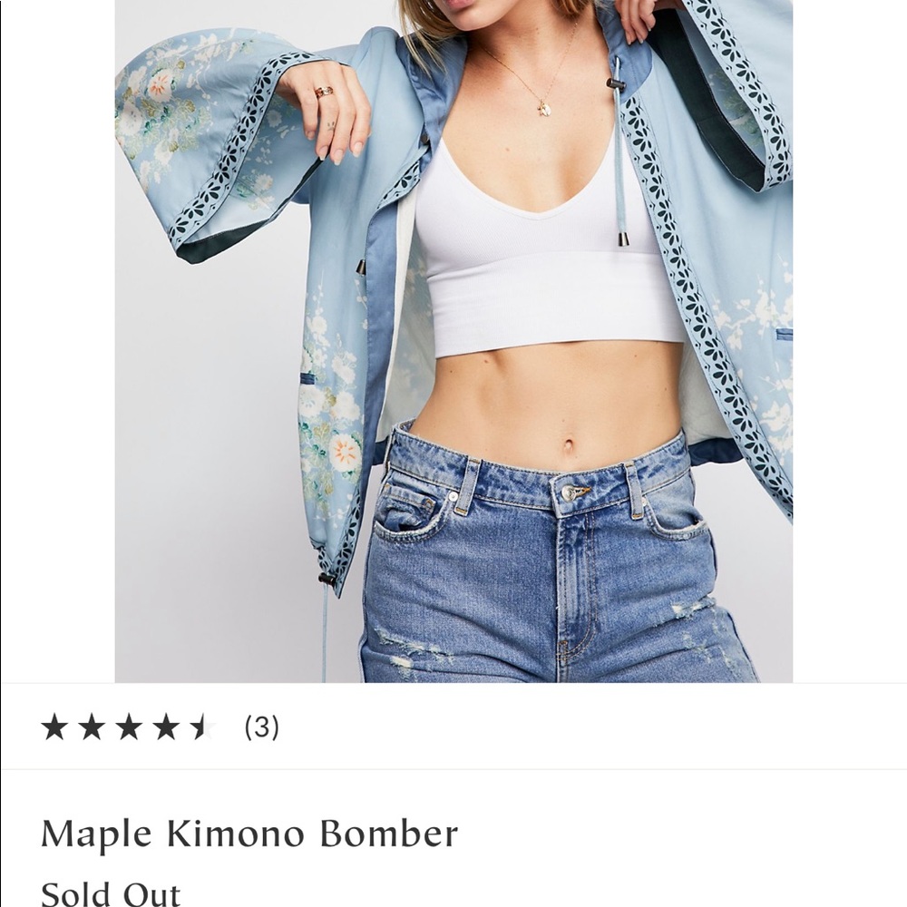 Free People Maple Kimono Bomber